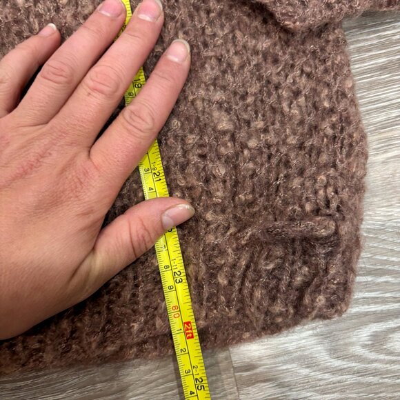 Vintage Bill Atkinson Cowl Mock Neck Knit Bell Sleeves Sweater sz L - Picture 5 of 9